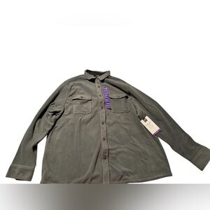 Members Mark Polar Fleece Shirt Green Mens size XXL